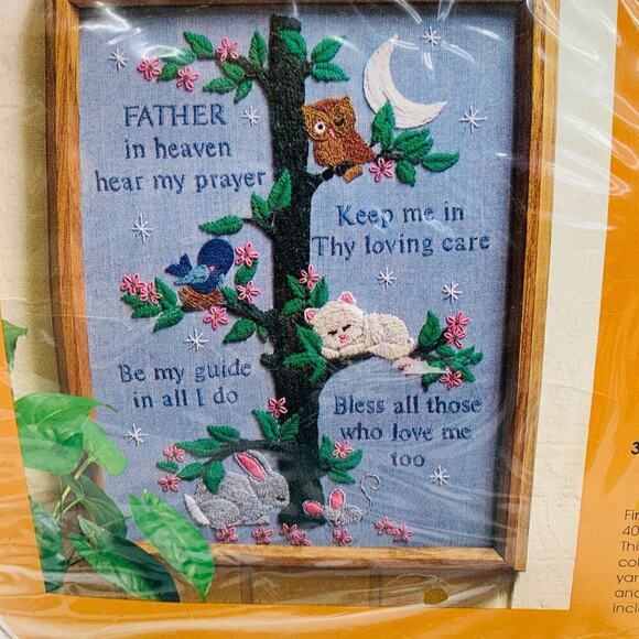 VTG 1979 Unopened Cross Stitch Kit #302 Child’s Prayer by The Creative Circle - Picture 1 of 7